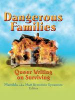 Dangerous families queer writing on surviving /