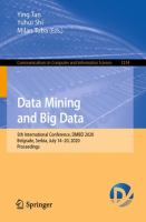 Data Mining and Big Data 5th International Conference, DMBD 2020, Belgrade, Serbia, July 14–20, 2020, Proceedings /