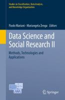 Data Science and Social Research II Methods, Technologies and  Applications /