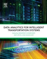 Data analytics for intelligent transportation systems