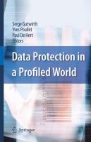 Data protection in a profiled world