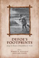 Defoe's footprints essays in honour of Maximillian E. Novak /