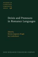 Deixis and pronouns in Romance languages
