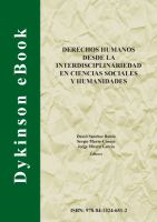 Derechos humanos desde la interdisciplinariedad en ciencias sociales y humanidades