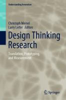 Design Thinking Research Translation, Prototyping, and Measurement /