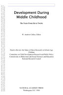 Development during middle childhood the years from six to twelve /