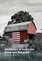 Dictionary of authentic American proverbs /