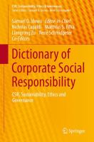 Dictionary of corporate social responsibility CSR, sustainability, ethics and governance /