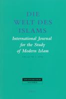 Die Welt des Islams Zeitschrift der Deutschen Gesellschaft für Islamkunde.