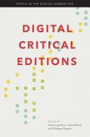 Digital critical editions /