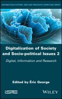 Digitalization of society and socio-political issues 2 digital, information, and research /