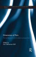 Dimensions of pain humanities and social science perspectives /