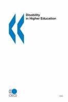 Disability in higher education