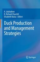 Duck Production and Management Strategies