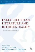 Early Christian literature and intertextuality