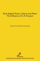 Early English poetic culture and meter : the influence of G.R. Russom /