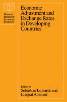 Economic adjustment and exchange rates in developing countries