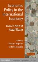 Economic policy in the international economy essays in honor of Assaf Razin /