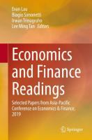 Economics and Finance Readings Selected Papers from Asia-Pacific Conference on Economics & Finance, 2019 /