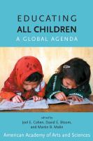 Educating all children a global agenda /