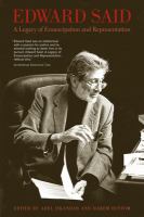 Edward Said a legacy of emancipation and representation /