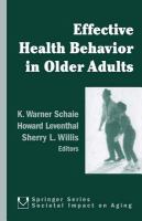 Effective health behavior in older adults