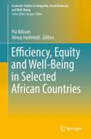 Efficiency, Equity and Well-Being in Selected African Countries