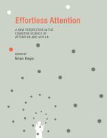 Effortless attention a new perspective in the cognitive science of attention and action /