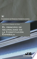 El principio de neutralidad en la constitucion espanola.