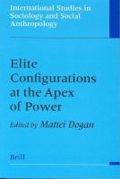 Elite configurations at the apex of power