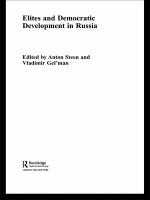 Elites and democratic development in Russia