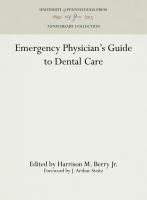 Emergency Physician's Guide to Dental Care /