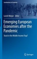 Emerging European Economies after the Pandemic Stuck in the Middle Income Trap?   /