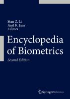 Encyclopedia of Biometrics