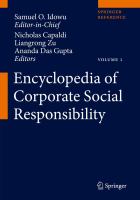 Encyclopedia of Corporate Social Responsibility