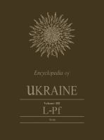 Encyclopedia of Ukraine : Volume III: L-Pf /