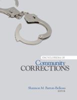 Encyclopedia of community corrections