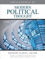 Encyclopedia of modern political thought