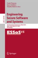 Engineering Secure Software and Systems 7th International Symposium, ESSoS 2015, Milan, Italy, March 4-6, 2015, Proceedings /