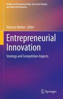 Entrepreneurial Innovation Strategy and Competition Aspects /