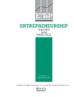 Entrepreneurship theory and practice ET & P.