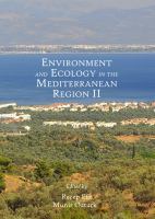 Environment and ecology in the Mediterranean region.