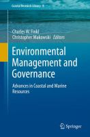 Environmental Management and Governance Advances in Coastal and Marine Resources /