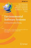 Environmental Software Systems. Fostering Information Sharing 10th IFIP WG 5.11 International Symposium, ISESS 2013, Neusiedl am See, Austria, October 9-11, 2013, Proceedings /