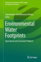 Environmental Water Footprints Agricultural and Consumer Products /