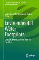 Environmental Water Footprints Concepts and Case Studies from the Food Sector /