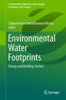 Environmental Water Footprints Energy and Building Sectors /