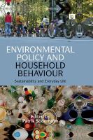 Environmental policy and household behaviour sustainability and everyday life /