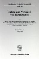 Erfolg und Versagen von Institutionen