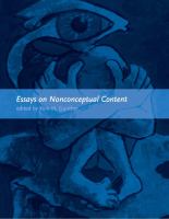 Essays on nonconceptual content